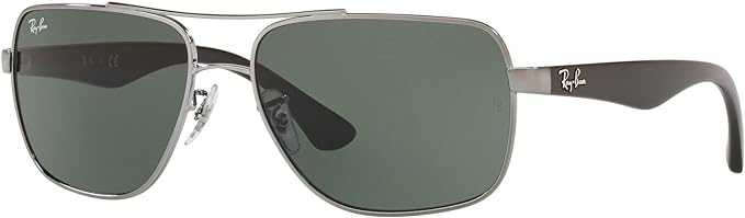 Ray-Ban Men's RB3483 Metal Square Sunglasses
